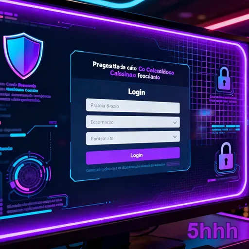 Interface de login do 5hhh para cassino, com design atraente e funcionalidade otimizada.